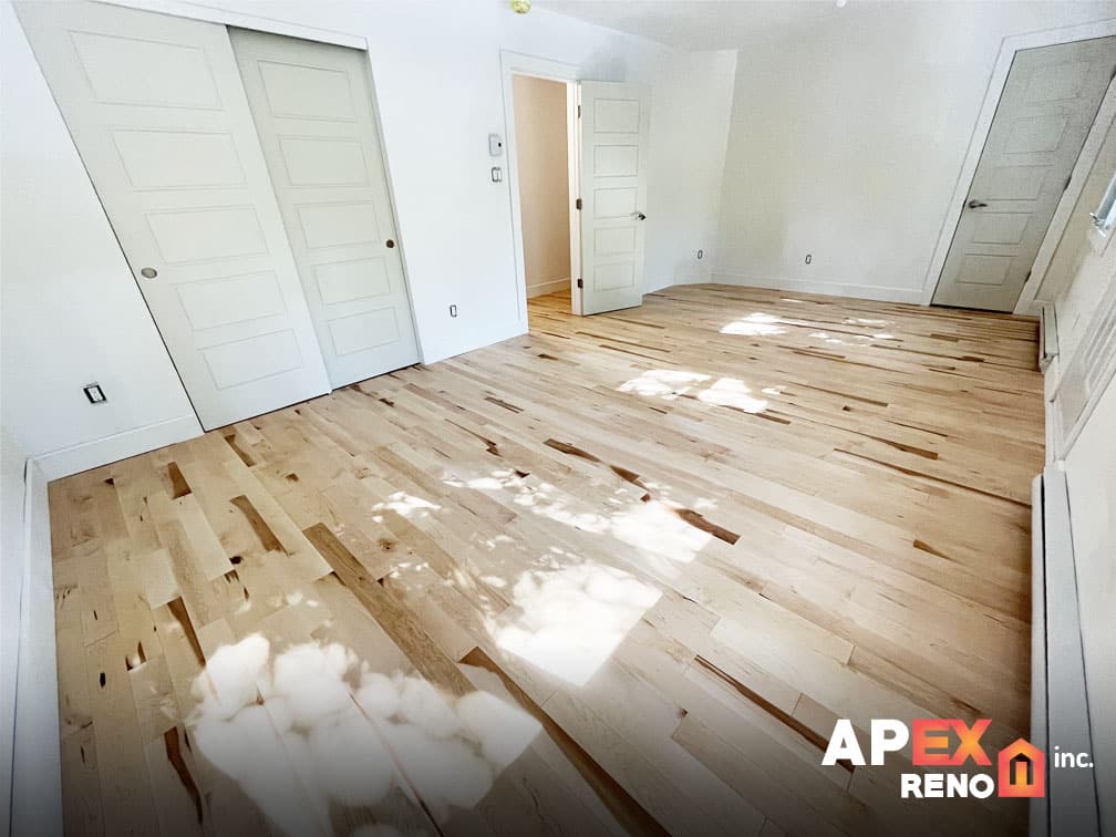 second floor duplex conversion renovation project general contractor ville emard montreal quebec apex reno